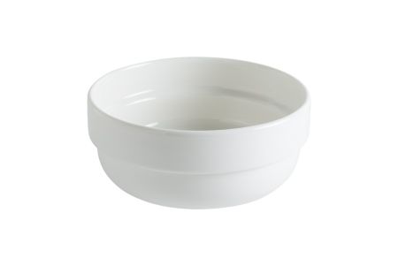 Салатник d=100 мм. 250 мл. h=49 мм. штабелир. (тарелка подст. 69991) Белый Bonna /1/12/