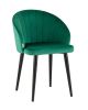 Стул с подлокотниками Брюссель велюр зелёный