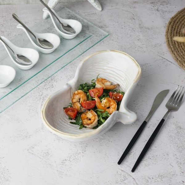 Салатник 325 мл 24,5*16 см h7 см Gray Shell Frutti di Mare P.L. [1]