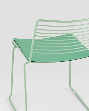 Стул обеденный Danny зеленый с подушкой