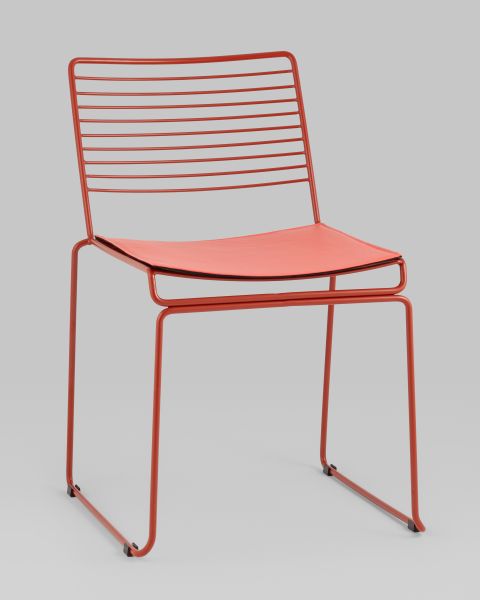 Стул обеденный Danny бордовый с подушкой