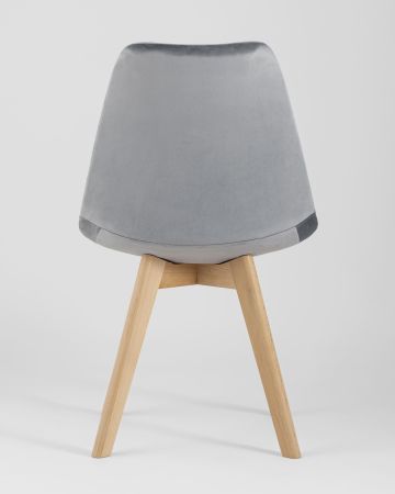 Стул FRANKFURT велюр серый