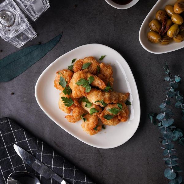 Тарелка 19*16,5 см h2,4 см овальная White Island By Bone Innovation [6]