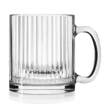 Кружка 320 мл прозрачная "Вертикаль" Optical стекло d 8 см h9,3 см ОСЗ [24]