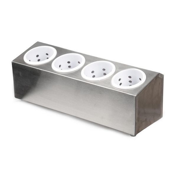 Контейнер для столовых приборов 4 отд.,нерж.+ пластик 51*15,7*17,5 см P.L. Proff Cuisine