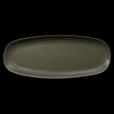 БЛЮДО овальное 14" 365х140мм, серо-зеленый "Corone Sacramento"