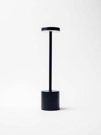 Лампа настольная d=8 см. h=34 см. 3 цвета, сенсорная регулировка яркости, алюм., черная LED METAL MGline /1/20/