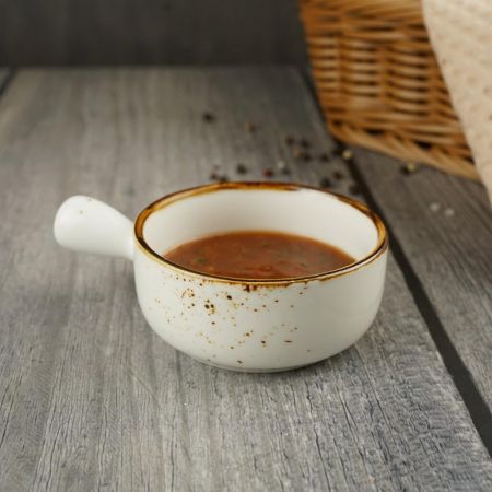 Соусник  70 мл d 7,5 см h3,5 см круглый с ручкой фарфор Elegance Sun P.L. Proff Cuisine [6]