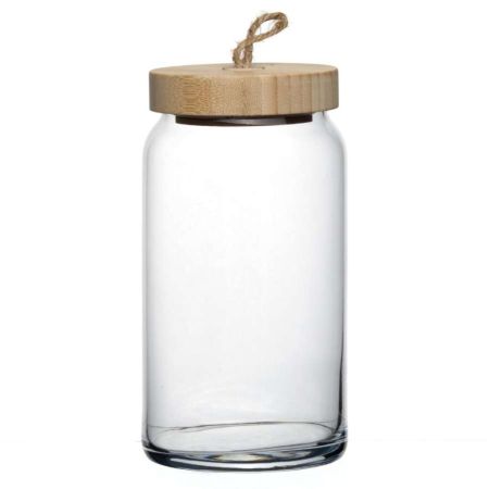 Банка для сыпучих продуктов 1130 мл с крышкой Вуди Pasabahce