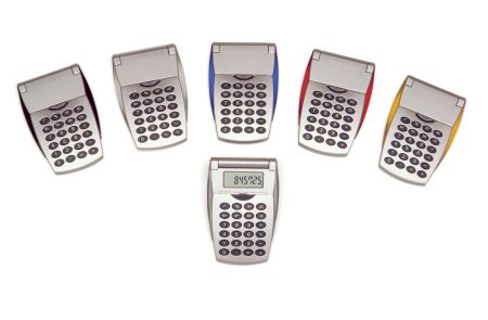 Калькулятор c прозрачными деталями и крышкой push-up, пластик