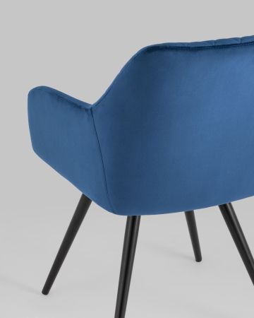 Стул вращающийся Дастин велюр синий