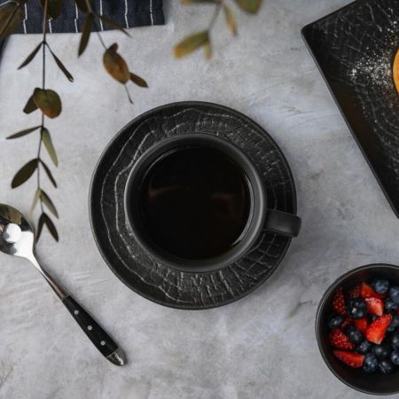 Чайная пара 300 мл d 9,7 см h7,9 см Black Raw Wood P.L. Proff Cuisine [6]