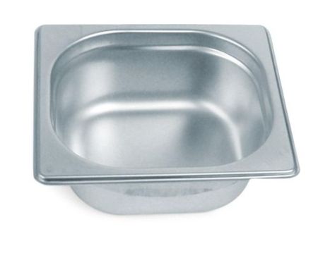 Гастроемкость 1/6 h= 65 мм. 176*162 мм. 1 л. нерж. MGsteel /1/6/36/
