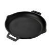 Сковорода 30 см с 2-мя ручками чугун черная ИНДУКЦИЯ LAVA