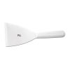 Лопатка шпатель 11,5*10 см нерж. 24 см с пласт. ручкой скошенная черная Proff Chef Line