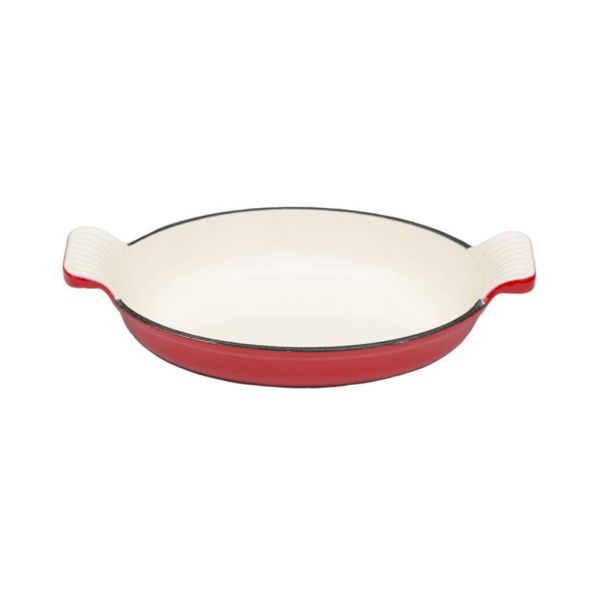 Сковорода для подачи 26*15 см 600 мл овальная эмаль чугун 2 ручки P.L. Proff Cuisine