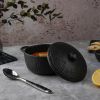 Бульонница 500 мл d 14 см h7 см с крышкой Black Raw Wood P.L. Proff Cuisine [6]