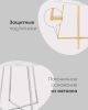 Стол обеденный Дакота 100*100 белый мрамор ножки золото