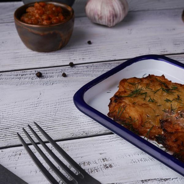 Блюдо прямоугольное 34,7*12,7*1,7 см 400 мл (поднос) Blue Rim эмалированая сталь SUNNEX [1]