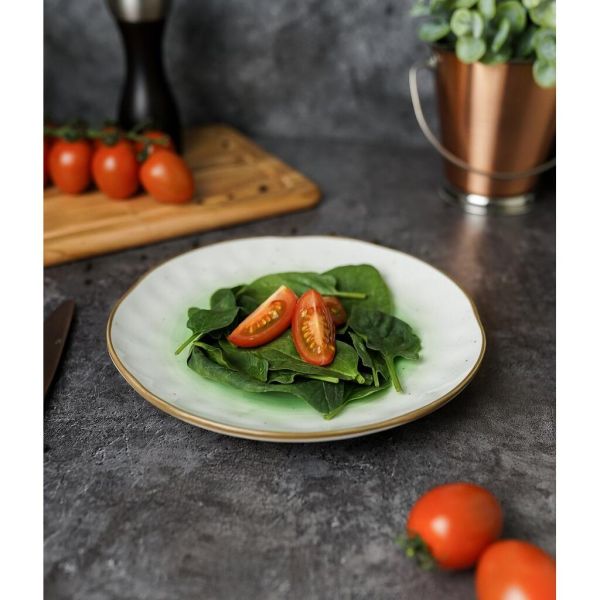 Тарелка d 21 см зеленая фарфор "The Sun Eco" P.L. Proff Cuisine [6]