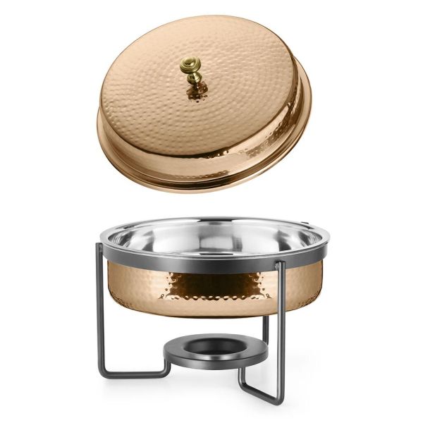 Чафиндиш (мармит) 3 л на подставке Copper с медным покрытием  нерж. P.L. Proff Cuisine