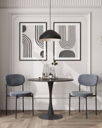 Стол Tulip D80 черный