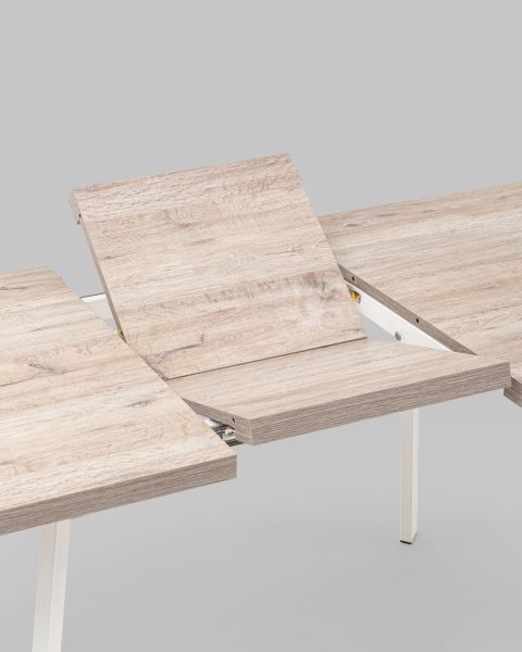 Стол Plain 116-158*74 дуб Ан/белый