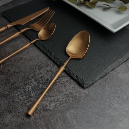 Ложка столовая 19,5 см матовая медь PVD 1920-Copper P.L. [12]