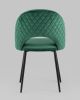 Стул Меган NEW велюр с ромбами зелёный