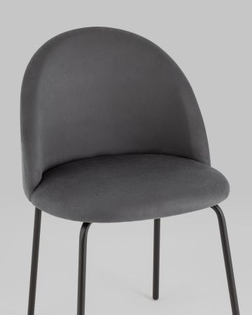 Стул Коди велюр тёмно-серый