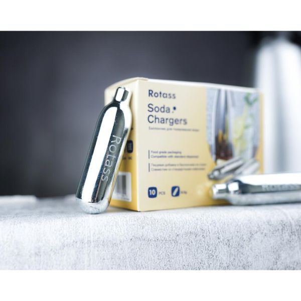 Баллончики для сифона для газирования воды (CO2) 10 шт/уп ROTASS