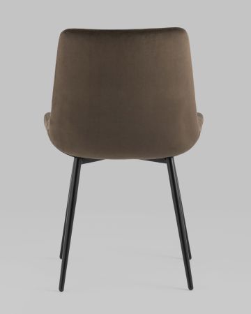Стул Остин велюр тёмно-коричневый