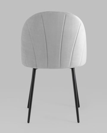 Стул Логан велюр светло-серый