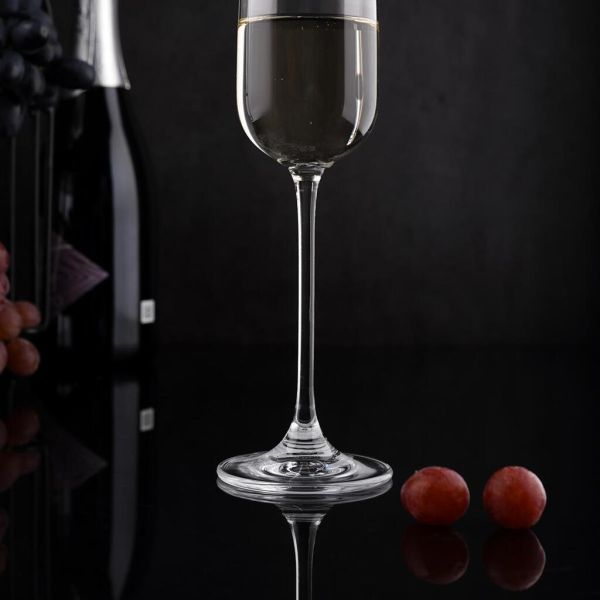 Бокал-флюте для шампанского 265 мл хр. стекло Bistro "Edelita" d 4,2/5,3 см h25,2 см P.L. [6]