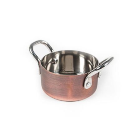 Кастрюля для подачи 7 см h4 см 150 мл круглая Antique нерж. цвет антик P.L. Proff Cuisine