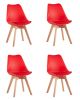 Стул FRANKFURT NEW красный 4 шт