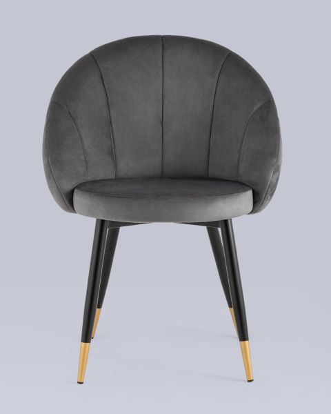 Стул Наоми велюр серый