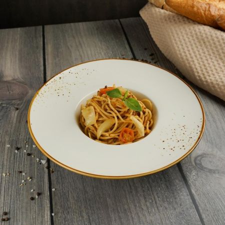 Тарелка глубокая 280 мл d 29 см h6 см для пасты Elegance Sun P.L. Proff Cuisine [4]