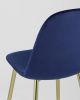 Стул Валенсия велюр синий золотые ножки