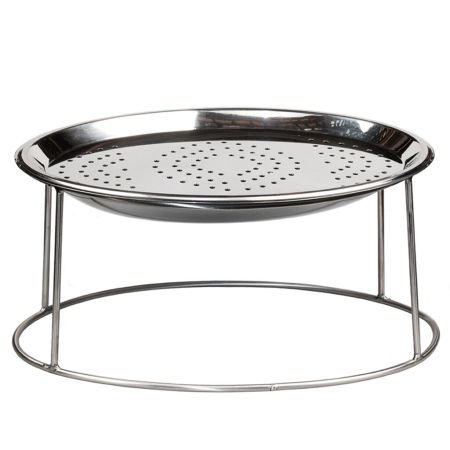 Подставка фуршетная стойка + блюдо дренаж 47,5*32 см h19 см овальная прут нерж. P.L. Proff Cuisine