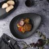 Блюдо овальное 31*23,3 см h5 см Side Up Black Raw Stellar P.L. Proff Cuisine [4]