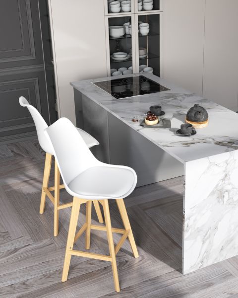 Стул барный FRANKFURT белый