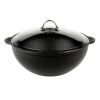 Казан  4,2 л d 28 см чугун со стекл. крышкой черный LAVA