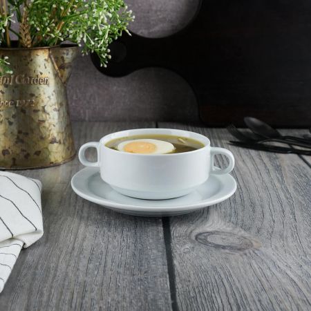 Бульонная пара 320 мл d 11 см h5,5 см белая Glory Eco Stackable P.L. Proff Cuisine [6]