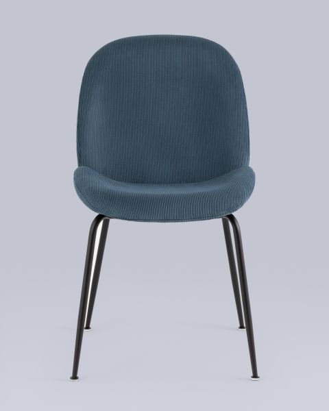 Стул Beetle велюр голубой