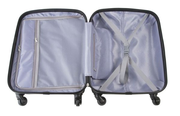 Чемодан на колесиках 19", чёрный