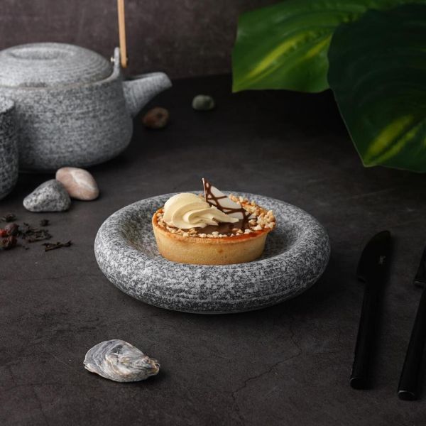 Блюдо круглое d 15,5 см h3,7 см Stone Untouched Taiga P.L. Proff Cuisine [1]