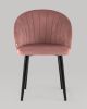 Стул с подлокотниками Брюссель велюр пыльно-розовый