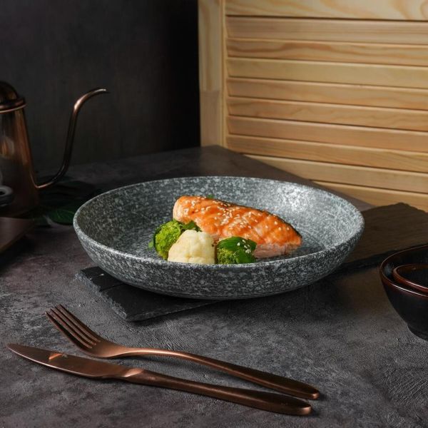 Салатник 1300 мл d 26,8 см h4,6 см глазурь Glossy Stone Untouched Taiga P.L. Proff Cuisine [1]