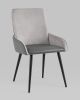 Стул Мюнхен экокожа серая велюр серый